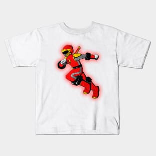 Mega Man (Red Wind Ranger Soul) Kids T-Shirt